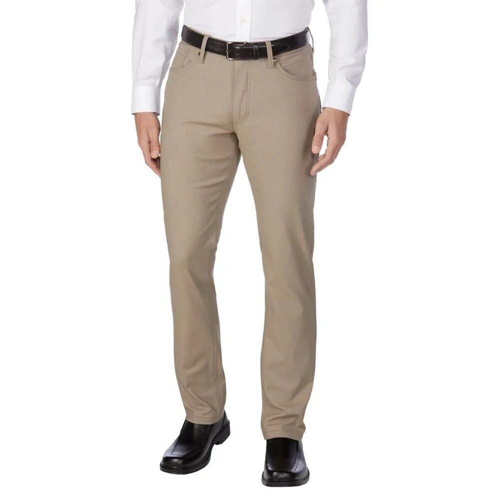 NEW Urban Star 5 Pocket Men's 30x32 Stretch Relaxed Fit Straight Leg Tan Pants